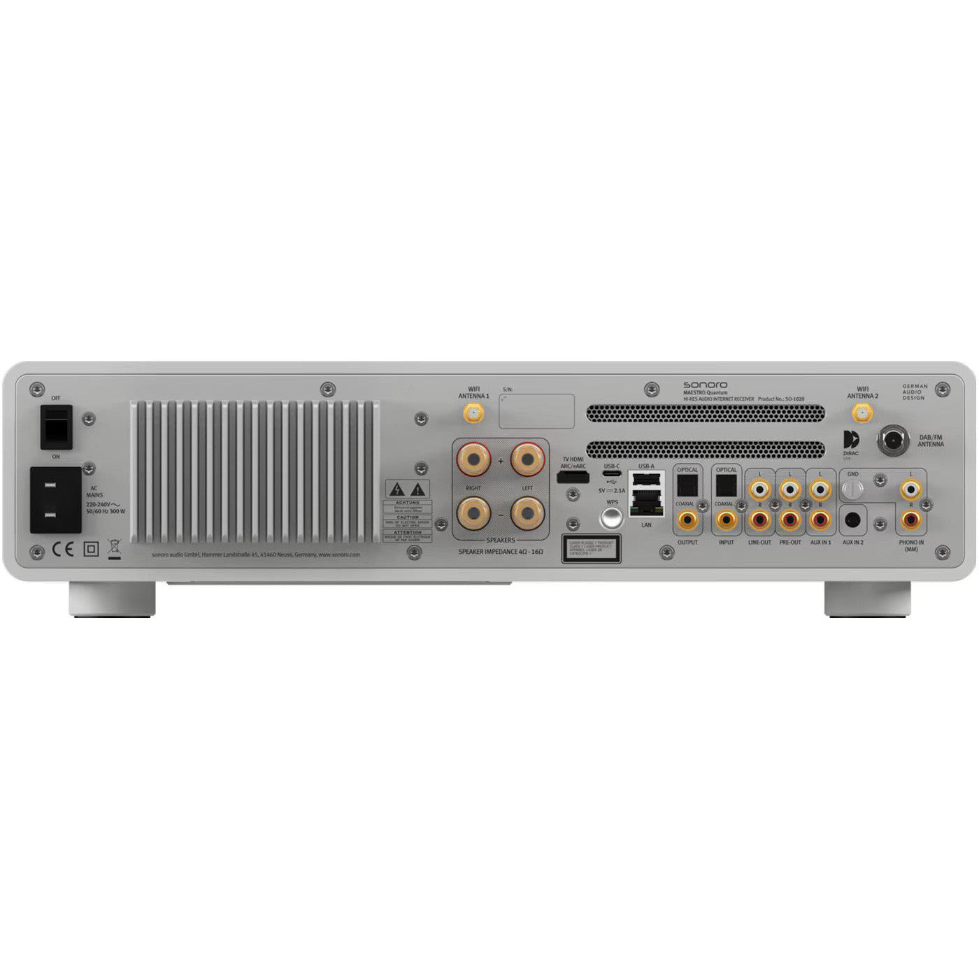 Sonoro Maestro Quantum - Weiss Matt-Silber