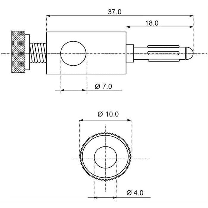 Banana Plug - Schraubstecker für Kabel mit grossem Querschnitt
