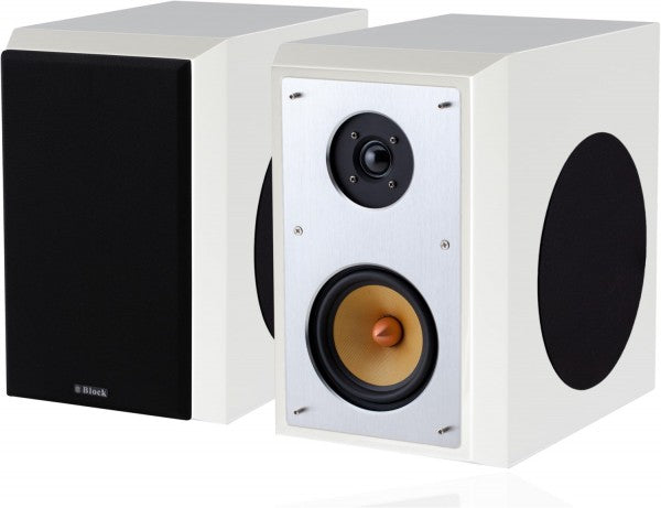 Block S-50 Paar - Weiss Hochglanz