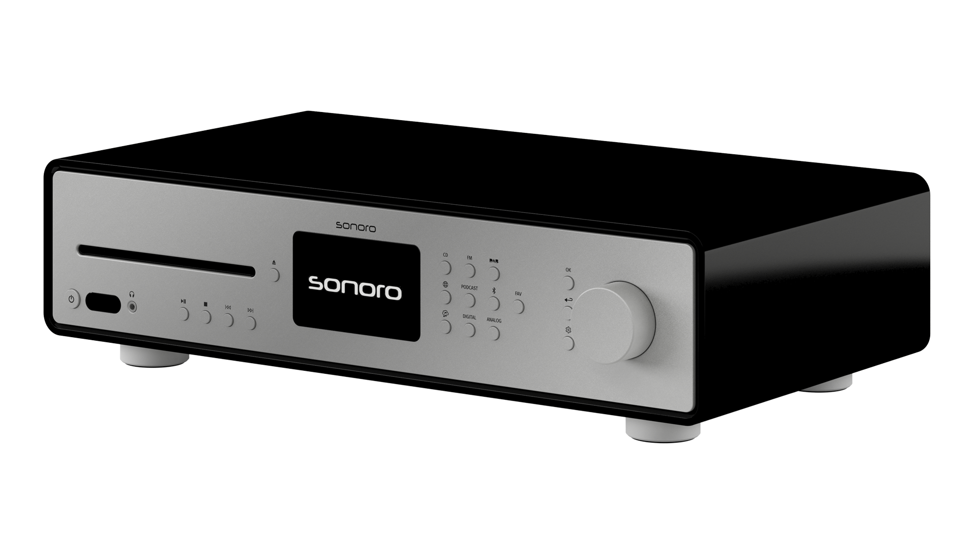 Sonoro Maestro Quantum - Schwarz Hochglanz-Silber