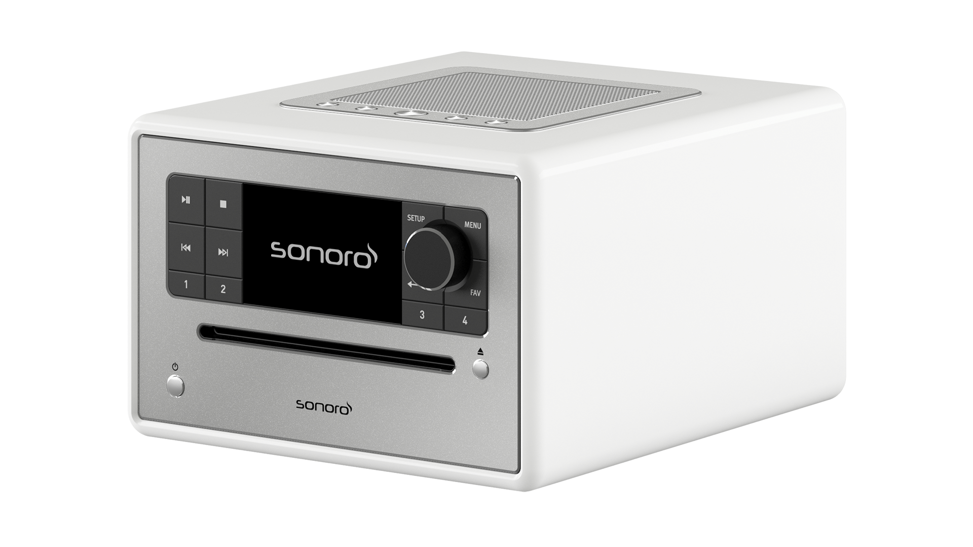 Sonoro Elite - Weiss Hochglanz-Silber